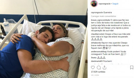 Rayron Gracie visita a me no hospital aps agresso