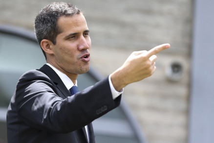 O autodeclarado presidente da Venezuela Juan Guaid