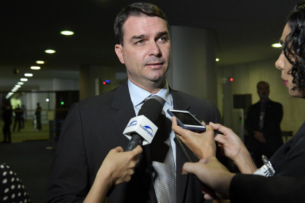 O senador Flvio Bolsonaro, filho do presidente Jair Bolsonaro