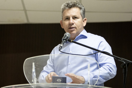 O governador Mauro Mendes, que no quer tratar da disputa eleitoral de 2020