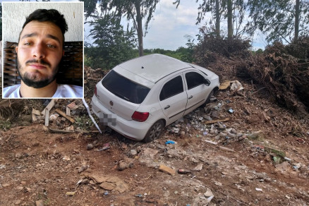 Anderson Caldeira (detalhe) teria sido vtima de um assalto, segundo a PM