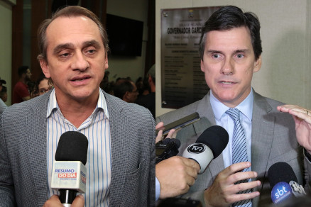 O deputado estadual Wilson Santos e o secretrio de Estado de Fazenda Rogrio Gallo