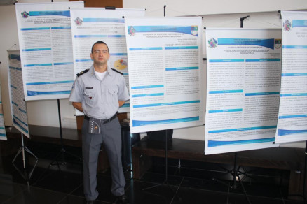 A mostra reuniu dezenas de teses e artigos cientficos produzidos ou policiais militares mato-grossenses 