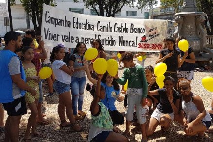 Campanha do Lar de Eurpedes em 2018, durante o Setembro Amarelo, ms de preveno contra o suicdio