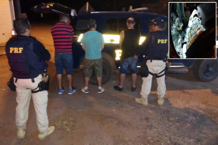 Dinheiro estava escondido dentro de carro