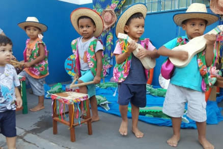 A creche municipal So Mateus inaugurou nesta semana o Quintal Cuiabano