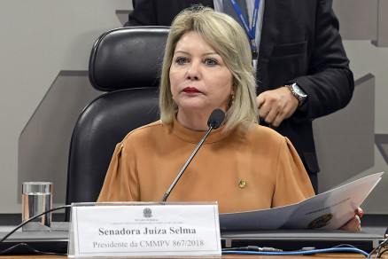 A senadora eleita Selma Arruda (PSL), que mesmo aps cassao, segue no cargo