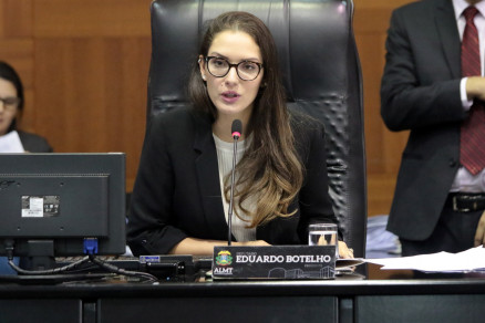 A deputada Janaina Riva, que assume a presidncia da Assembleia