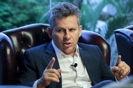 O governador Mauro Mendes, que disse ser a favor da aprovao da Reforma da Previdncia