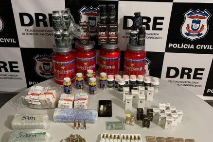 Os produtos apreendidos pela Polcia Civil