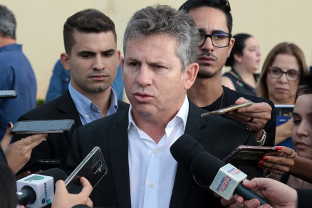 O governador de Mato Grosso, Mauro Mendes (DEM)