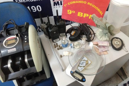 Material foi apreendido junto com suspeito dentro da residncia