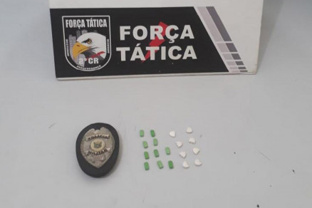 Os comprimidos de ecstasy apreendidos com a jovem