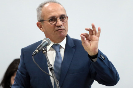 O ex-governador do Esprito Santo, Paulo Hartung, durante evento no Tribunal de Contas do Estado