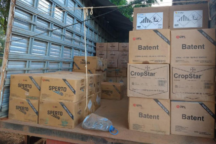 Produtos foram furtados dias antes de uma fazenda em Nova Maring
