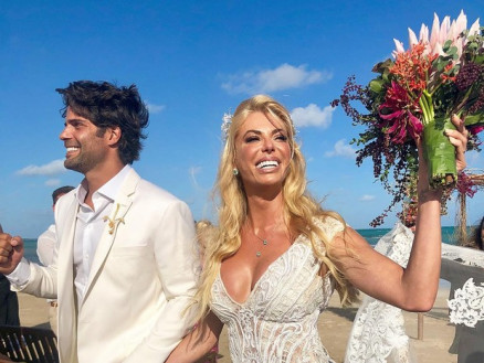 Caroline Bittencourt e Jorge Sestini