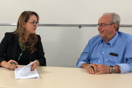 Mauren Lazzaretti (Sema) e Serafim Carvalho (ANMT) assinam Termo de Cooperao Tcnica