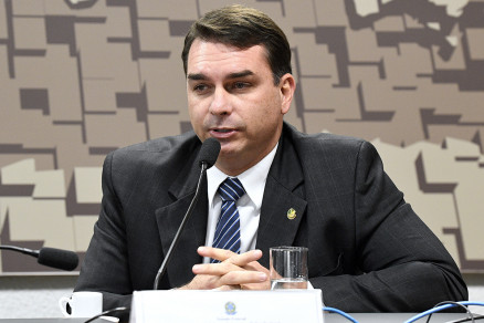 O senador Flvio Bolsonaro (PL), filho do ex-presidente, Jair Bolsonaro