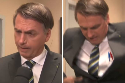 Bolsonaro: conversa sobre reforma da Previdncia no SBT rendeu em uma exibio das cicatrizes da facada que levou 