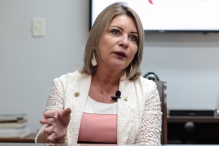 A senadora Selma Arruda, que no cr em Galli para prefeitura de Cuiab 