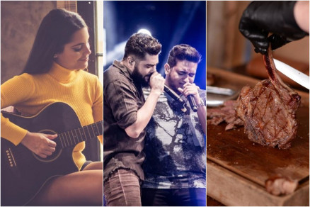 A cantora Ana Rafaela, a dupla Henrique & Juliano e Festival Braseiro so opes