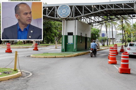 O vice-reitor da Universidade Federal de Mato Grosso, Evandro Soares (detalhe)