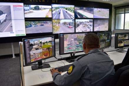 em abril deste ano, o Ciosp ampliou em 55% o videomonitoramento em Cuiab e Vrzea Grande