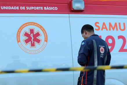 O Samu constatou a morte do homem ainda no local do crime