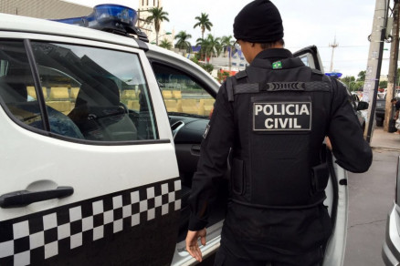 Fachada da Delegacia de Roubos e Furtos (Derf) de Cuiab