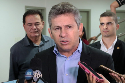O governador de Mato Grosso, Mauro Mendes