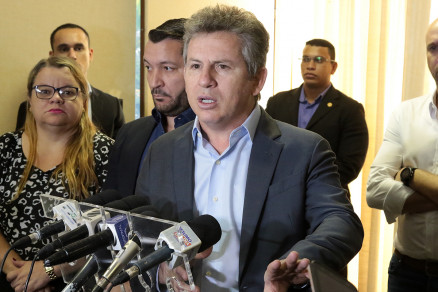 O governador Mauro Mendes (DEM): 