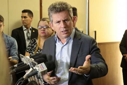 O governador Mauro Mendes: discusso sobre fim da lei Kandir