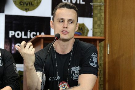 O delegado Frederico Murta, da Gerncia de Combate ao Crime Organizado