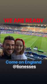David Beckham e Harper 
