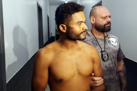 Lumar Silva foi preso pela Polcia Civil de Sorriso logo aps o crime
