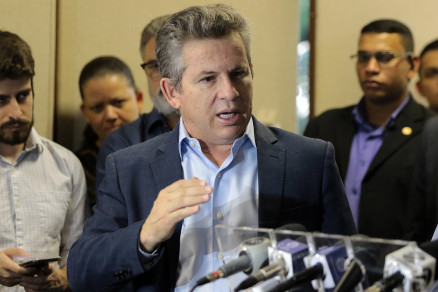 O governador Mauro Mendes, que defende incluso de Estados e municpios pelo Senado