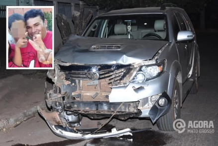 Marcos Costa (detalhe) e o filho passavam o feriado juntos