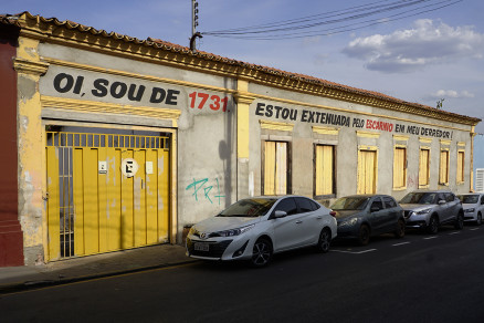 O casaro na Rua Pedro Celestino, no Centro Histrico de Cuiab