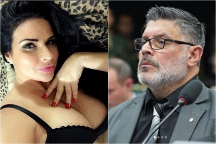 Solange Gomes e Alexandre Frota