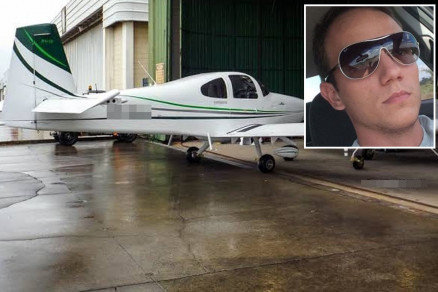 O empres�rios Jo�o Demski (no detalhe), que morreu em queda de aeronave