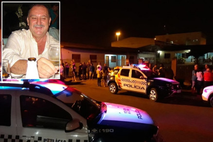 Alvio Massaroli (no detalhe), de 67 anos, que foi morto por ladres