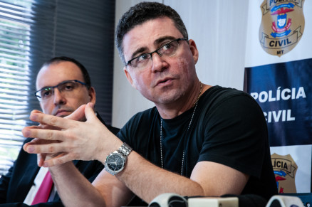 O delegado Anderson Veiga, que est investigando o homicdio