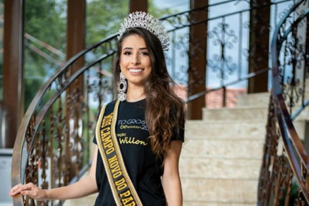Bruna Reis Figueiredo, que perdeu a coroa de Missa Campo Novo do Parecis