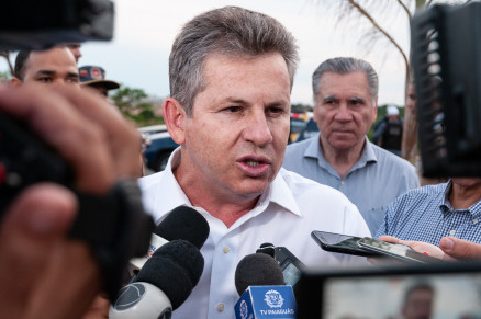 O governador Mauro Mendes: megaleilo do pr-sal