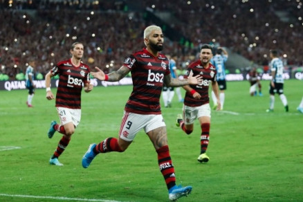 O atacante Gabigol, em jogo que levou Flamengo  final da Libertadores
