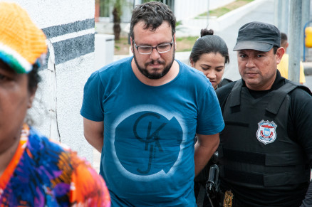 O jornalista Leonardo Heitor de Miranda, que est preso