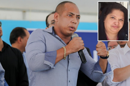 O vereador Juca do Guaran e a servidora da Sade Elizabete Almeida (no detalhe): denncia contra prefeito