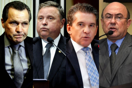 Os ex-governadores Silval Barbosa e Blairo Maggi, o conselheiro afastado Srgio Ricardo e o ex-deputado Jos Riva
