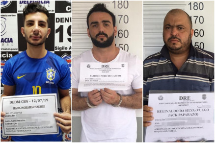 O influencer Rafic Yassin, o DJ Patrike Noro e o candidato a deputado federal, Jack Paparazzo