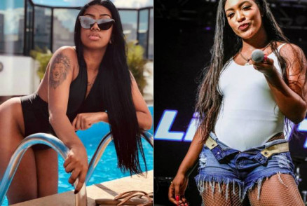 'Pocahontas Carioca' ( esq.) assumiu ser ela em vdeo atribudo a 'Braba' ( dir.)